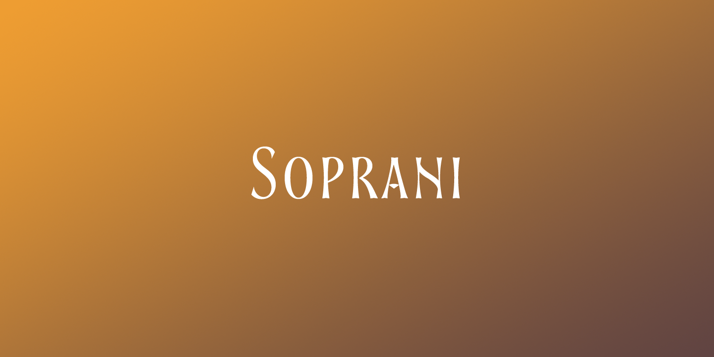 Пример шрифта Soprani Norm #11